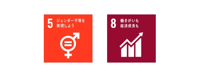 ジェンダー平等を実現しよう 働きがいも経済成長も