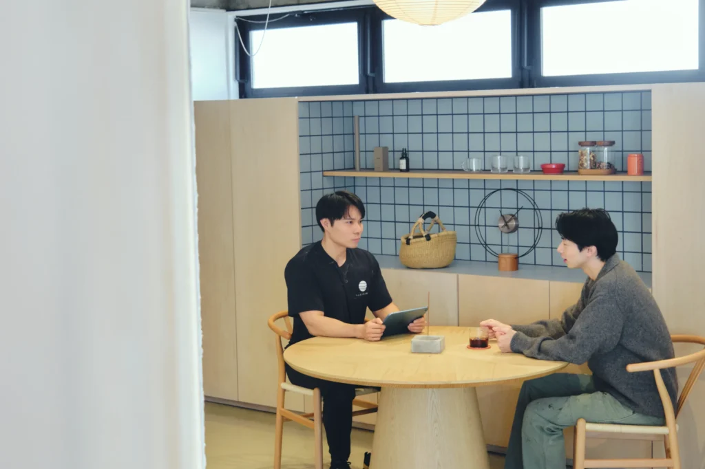 sazanamiでのカウンセリング風景