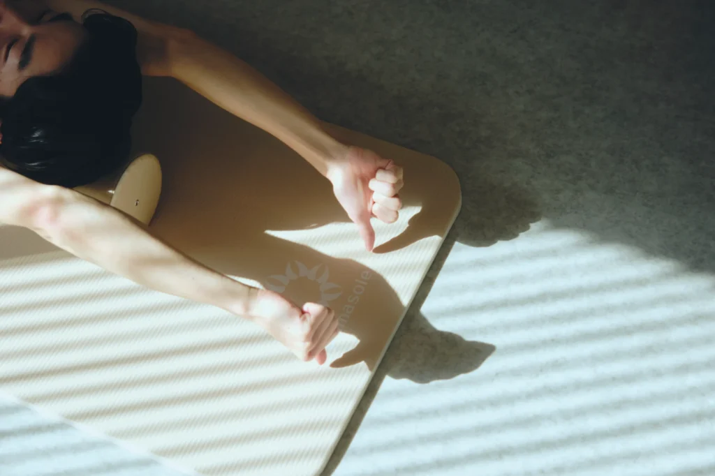 sazanamiでの姿勢改善ストレッチの画像